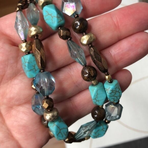 Lia Sophia stunning double strand beaded necklace - Picture 3 of 6